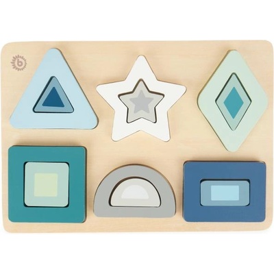 Bieco - Дървен пъзел за вграждане - форми