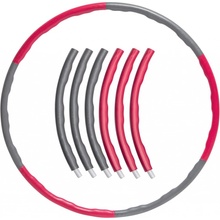 VIRTUFIT Fitness Hula Hoop - 100 cm 1,8 kg sivo-červená