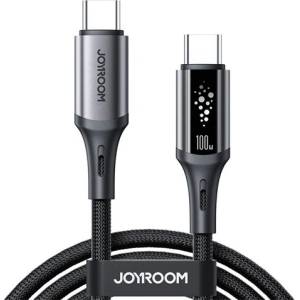 JOYROOM Кабел за данни JOYROOM STARTALK Type-C - Type-C, 120cm, BLACK S-A60 C-C 100W 1.2M BLACK (S-A60 C-C 100W 1.2M BLACK)
