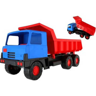 Teddies Auto Tatra 815 75 cm Korba červená kabina modrá