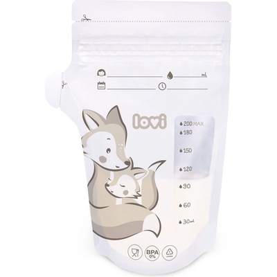 LOVI sáčky k uchování odsátého mateřského mléka 25 ks Buddy Bear