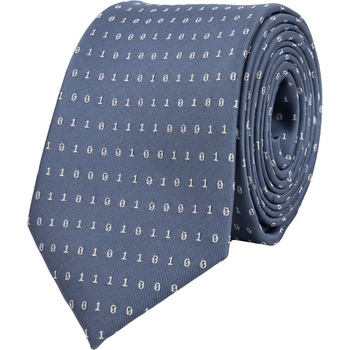 Bubibubi kravata binární kód modrá