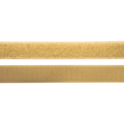 Pro Háčkování Suchý zip, 20 mm, komplet tmavě béžová