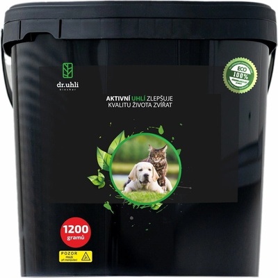 Biochar prášok aktívne uhlie pre zvieratá 1200 g