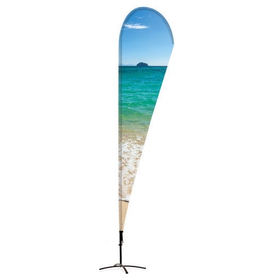 Jansen Display Beachflag Alu Drop 290cm Total Height, 840 x 2760 mm