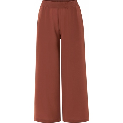 Esmara Dámské kalhoty se širokými nohavicemi módní 7/8 délka červená – Zboží Dáma