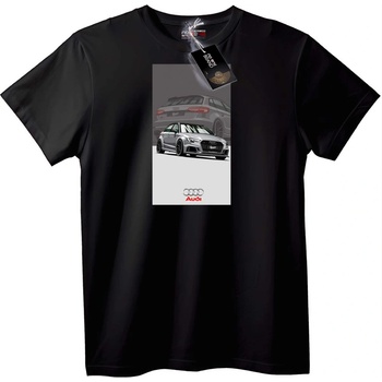 NOONEBRAND Тениска с дизайна на Audi - L, Black