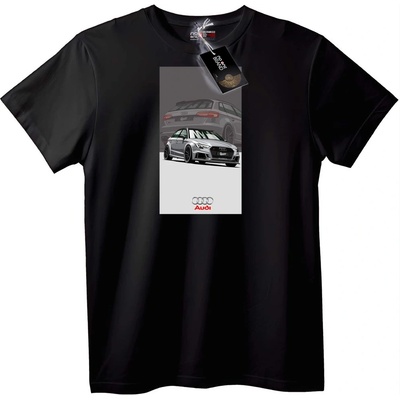 NOONEBRAND Тениска с дизайна на Audi - L, Black