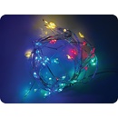 ACA Lighting LED dekoračná reťaz 2.5m 50LED 3xAA RGBY bez funkcií strieborná meď X01503117