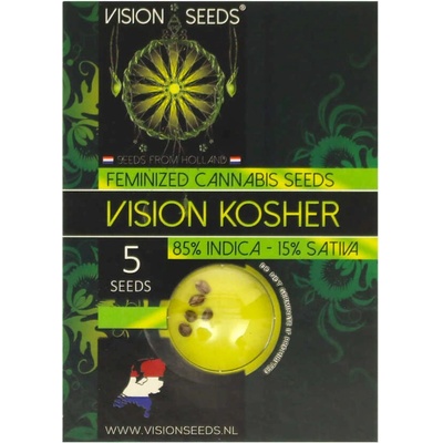 Vision Seeds Vision Kosher semienka neobsahujú THC 3 ks