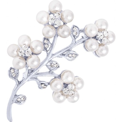 Biju Brož kytka stříbrná 9002033-1