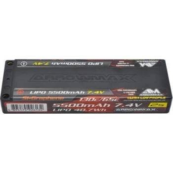 Arrowmax AM Lipo 5500 mAh 2S TC Ultra Low Profile 7.4 V 65C Continuous 130C Burst 5mm Si-Graphene AM-700716