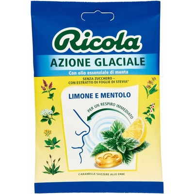 Ricola Mentolovo Citrónové cukríky bez cukru 70 g