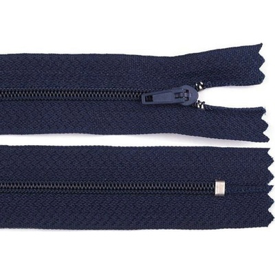 Spirálový zip No 3 délka 30 cm pinlock, malé, 330 modrá tmavá