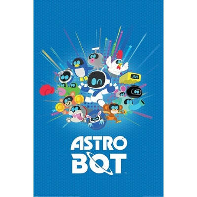 Plagát, Obraz - Astro Bot - Friends, 61 × 91.5 cm