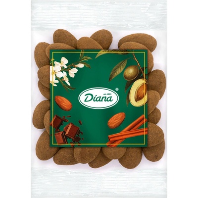 Diana Company Mandle v poleve z mliečnej čokolády sypané škoricou 100 g