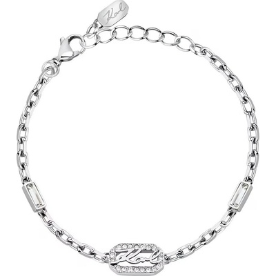 Karl Lagerfeld Elegantní ocelový náramek pro ženy Crystals KLAYC34