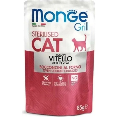 Monge Grill Cat sterilised teleci 85 g
