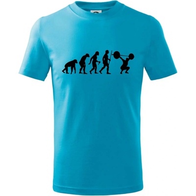 Evolution fitness tričko detské svetlý tyrkys