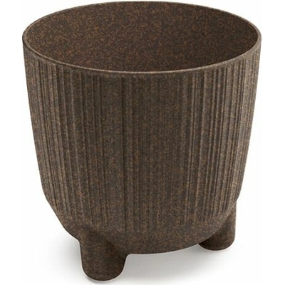 PROSPERPLAST Kvetináč RYFO N ECO WOOD kávový 10,7cm