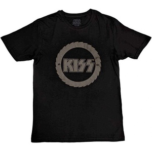 Kiss Buzzsaw Logo (Hi-Build) Тениска с къс ръкав Black L (KISSTS46MB03)