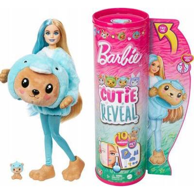 Barbie Cutie Reveal modrá s príslušenstvom a zvieratkom