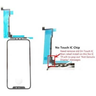 Dotykové sklo s rámom + OCA bez IC iPhone 11 Pro čierna farba