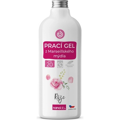 Nanolab Prací gél z Marseillského mydla pre citlivú pokožku Ruža 1L