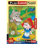 Play Land Пъзел Вълкът и червената шапчица 80 елемента