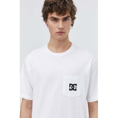 DC Памучна тениска dc в бяло с принт adyzt05377 (adyzt05377)