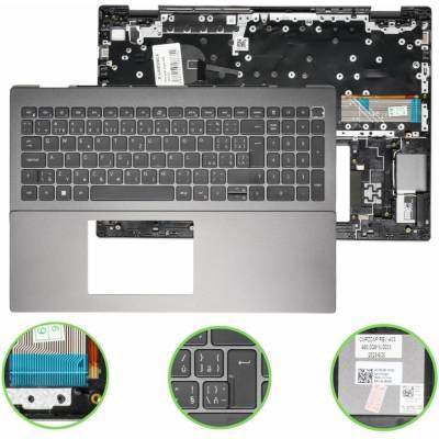 Palmrest (top case ) +SK/CZ klávesnica Dell Vostro 5625