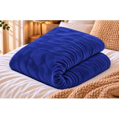 TOP Mikroplyš prestieradlo tmavo modré 90x200