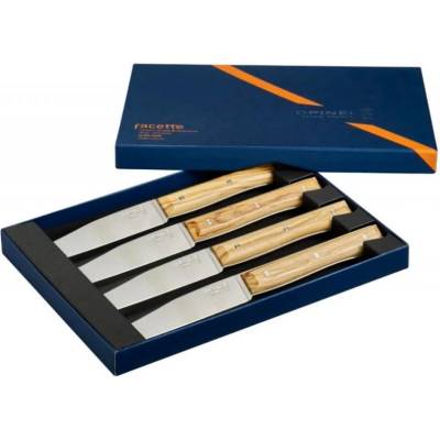 Opinel Facette sada 4 príborových nožov olivová farba 002498