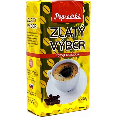 Popradská káva Zlatý výber mletá 250 g