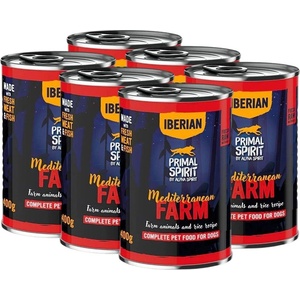 PRIMAL Spirit Dog Iberian Mediterranean Farm 6 x 400 г