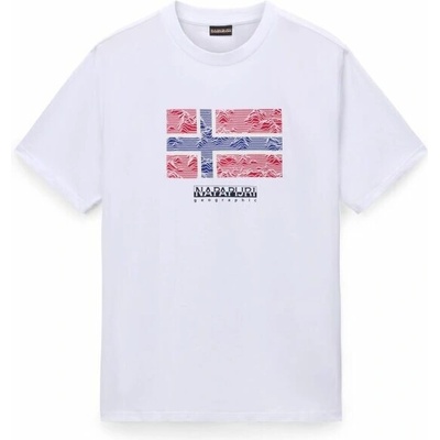 Napapijri S-DRAPEAU pánské tričko bílá