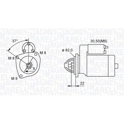 Startér MAGNETI MARELLI 063721449010
