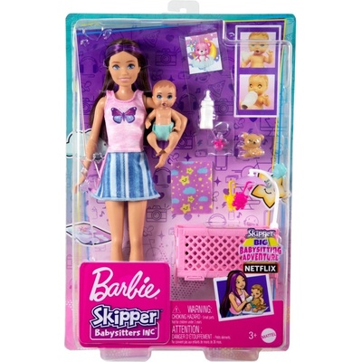 Barbie Skipper pestúnka Inc.” Skipper Playset Sleepy Baby Skipper