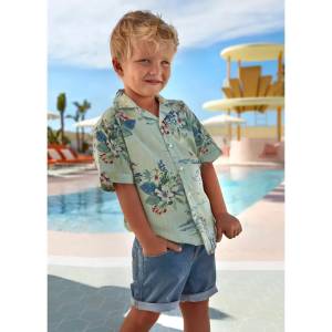 Mayoral Бермуди soft denim 5 джоба изпран деним за мини момче Mayoral