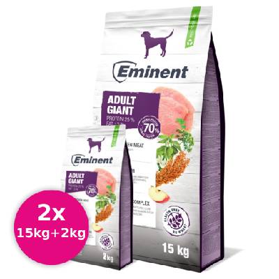 EMINENT Dog Adult Giant Breed 2x(15kg+2kg)