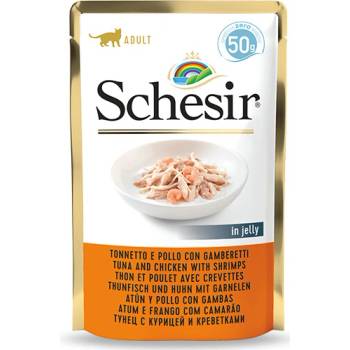 Schesir Cat Adult Tuniak kurča krevety 50 g