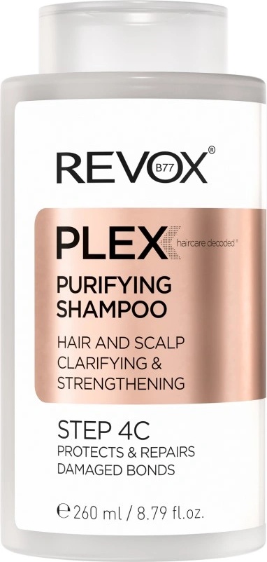 Revox Cosmetics REVOX B77 Plex Purifying Shampoo Step 4C Шампоан за коса дамски 260ml