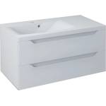 SAPHO Wave - Шкафче за умивалник 90x45x48 см, ляво, 2 чекмеджета, бяло WA092-3030 (WA092-3030)