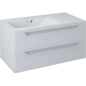 SAPHO Wave - Шкафче за умивалник 90x45x48 см, ляво, 2 чекмеджета, бяло WA092-3030 (WA092-3030)