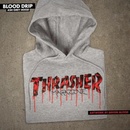 Thrasher Blood Drip ash grey
