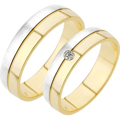 Zlaté snubní prsteny SP-229