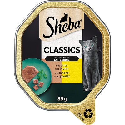 Sheba Classics s kačacím a kuracím mäsom 22 x 85 g