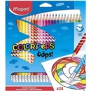 Maped Color´Peps trojhranné farbičky gumovateľné 24 ks v kartónovom obale