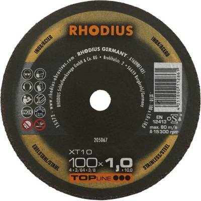 RHODIUS Extra tenký mini řezný kotouč XT10 MINI 100 x 1,0 x 10,00 TOPline 205067
