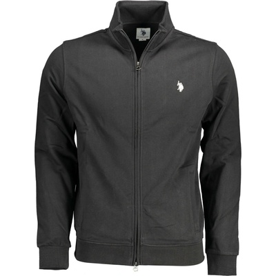 US Polo Assn mikina na zips čierna